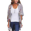 Boho Vintage Women Floral Loose Shawl Kimono Cardigan Chiffon Coat Jacket Blouse