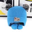 Dual Pom Poms Ball Knitted Baby Kid Caps Toddler Crochet Beanie Child Winter Hat