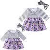 Halloween Baby Kids Girls Dress Toddler Princess Party Tutu Striped Dress Outfit