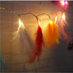 22M 20LED Battery Operated String Feather Fairy Light Warm White Christmas