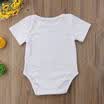 Cute Infant Baby Boy Girl Letter Print Romper Bodysuit Jumpsuit Clothes Outfits