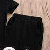 Toddler Kids Baby Boy Outfits Clothes No pain no gain T-shirt TopPants 2pcs Set