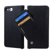 New iPhoneXS Max Mobile Shell Multifunction Protection Leather Case Samsung Mobile Shell Black