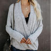 Fashion Women Irregular Loose Tops Cotton Long Sleeve Pullover Casual T-shirt AU