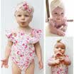 Summer Newborn Baby Girl Floral Romper Bodysuit Jumpsuit Outfits Sunsuit Clothes