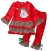 Xmas Kids Baby Girl Tutu Dress TopLegging Pants Outfit Clothes Set Costume 2-7T