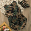Camouflage Newborn Baby Girls Romper Bodysuit Jumpsuit One-Piece Clothes Sunsuit