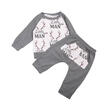 USA Infant Kids Baby Boys Girls Little Man T-shirt TopPants Outfits Set Clothes