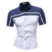 Mens Slim Fit Standing short Sleeve Muscle Tee Shirts Casual T-shirt Tops Blouse
