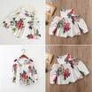 Summer Newborn Baby Girl Floral Off Shoulder Dress Party Sundress Dresses