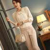 New Fashion Womens Slim Chiffon Tops Lace Long Sleeve T-Shirt Casual Blouse