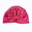 Girls Boys Baby Child Bowknot Solid Color Stretchy Turban Hat Hair Head Wrap Cap