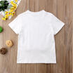 Toddler Kids Baby Girl Summer Short Sleeve Crew Collar T-Shirt Pearls Top Outfit