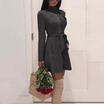 Women Warm Winter Hooded Trench Coat Wool Blends Long Jacket Outwear Parka Tops