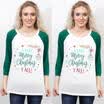 Ropa familiar de Navidad a juego Mujeres niños algodón sudadera Pulóver Tops