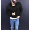 Stylish Mens Cotton Turtleneck Polo Pullover Sweater Stretch Jumper 3 Colors Top
