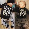 US 2PCS Newborn Toddler Baby Kids Boy Clothes T-shirt TopsLong Pants Outfit Set