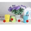 Maquillaje Encaje Planta Florero Olla Pluma Maquillaje Cepillo Almacenamiento Organizador de escritorio