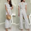 UK Ladies Women Summer Jumpsuit Sleeveless Clubwear Wide Leg Pant Summer Outfits