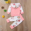 AU Baby Girl Infant Clothes Hooded Tops Pants Newborn Outfit Set Tracksuit 0-24M