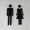 Removable 3D Toilet WC Sign Man Women Decor Decal Art Wall Sticker Mirror Decor