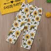 Toddler Kids Baby Girls Flowers Tops T-shirt Long Pants Leggings Outfits Clothes