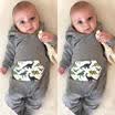 AU Newborn Kid Baby Boy Hooded Dinosaur Clothes Jumpsuit Romper Playsuit Outfits