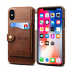 New iPhoneXS Max Mobile Case Apple 8plus Cover XR Holster 6s Rear Cover Brown