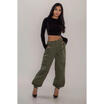 US Women Casual Loose Pure Color Harem Long Pants Cotton Trouser Plus Size S-3XL