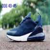 2018 new Mens Womens Triple White Black 270 AH8050 Trainer Running Shoes Training 270C Sports AIR Sneakers Size 36-45