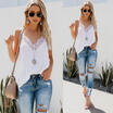 US Fashion Women Summer Vest Sleeveless Shirt Blouse Casual Tank Tops T-Shirt