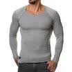 Trendy Mens Casual Baggy Long Sleeve Street T-shirts Loose Muscle Club Tee Top