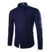 Fashion Mens Casual Shirt Slim Fit Stylish Dress Shirts Long Sleeve Mens Tops