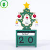 Christmas Calendar Decor Wooden Xmas Ornament Home Decoration Craft Baby Gift