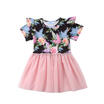 Flower Girls Princess Dress Kids Baby Party Wedding Pageant Lace Dresses Clothes