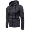 Mens Autumn Winter Hoodie Hooded Sweatshirt Full Zipper Outwear Jumper Sweater