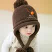 Kids Children Winter Warm Knit Beanie Hat Boys Girls Fur Pom Bobble Crochet Cap