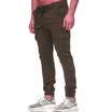 Men Elasticated Waist Cargo Trousers Jogger Workout Bottoms Fitness Slim Pants