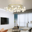 Baycheer HL487610 Ultra Modern Designers White Metal LED Tube Chandeliers