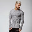 Fashion Mens Slim Fit O Neck Long Sleeve Muscle Tee Shirts Casual Tops Tee XN