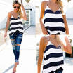 Women V Neck Casual Vest Top Sleeveless Summer Beach Tank Tops T-Shirt Blouse