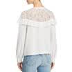 Womens Fashion Lace Hollow Slim Blouses Long Sleeve White Shirt Tops Stylish