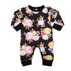 Kids Baby Girls Infant Romper Long Sleeve Jumpsuit Floral Bodysuit Cotton Outfit