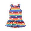 AU Stock Striped Kids Baby Girl 3D Cloud Cotton Sleeveless Dress Sundress Summer