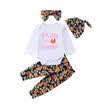 3pcs Newborn Toddler Infant Baby Boy Girl Clothes T-shirt TopsPants Outfits Set