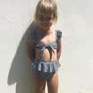 Kids Baby Girl 2Pcs Checks Bikini SetSwimwear Swimsuit Bathing Suit Swimming Set