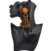 2017 Vintage Earrings For Women BlackRedBrown Crystal Tassle Earrings Antique