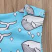 Pretty Newborn Kids Baby Boy Girl Shark Romper Bodysuit Jumpsuit Sunsuit Clothes