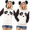 Womens Hoodie Sweatshirt Jumper Sweater Hooded Pullover Coat Tops Panda Jacket