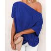 Women Ladies Fringe Summer Loose Top Short Sleeve Blouse Casual Tops T Shirt
